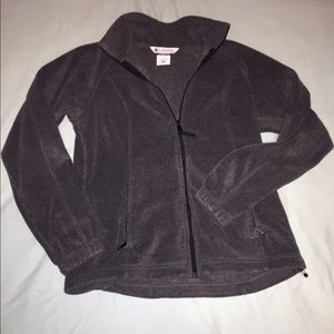 Charcoal gray Columbia fleece zip up